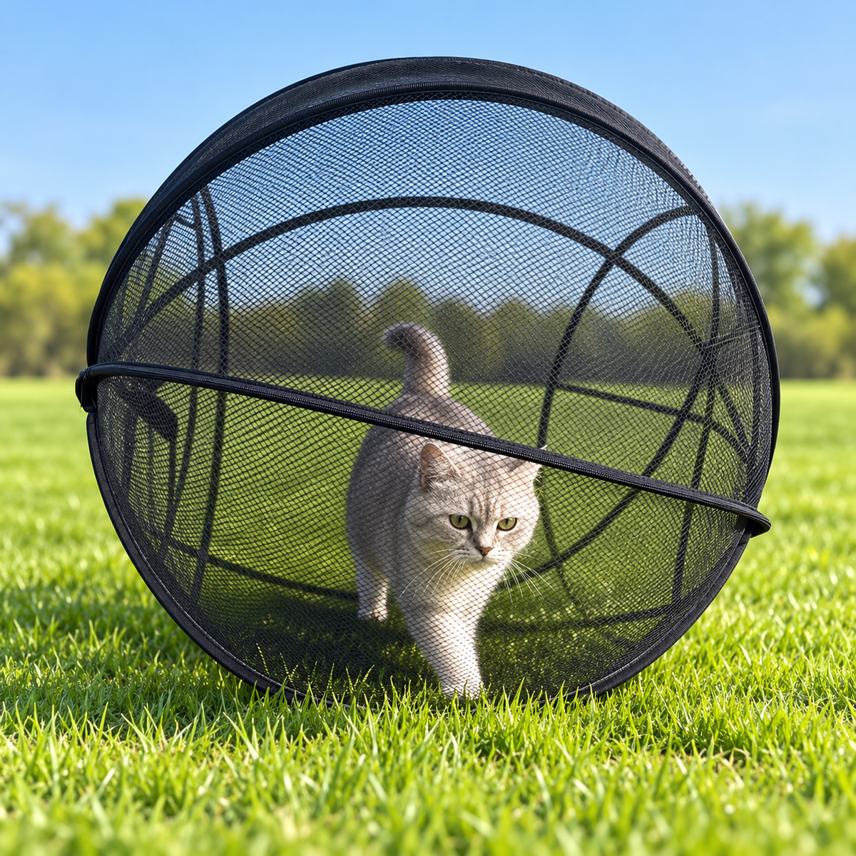 🐱🌿 Trovehand Cat Haven™ – Pop-Up Mesh Playpen