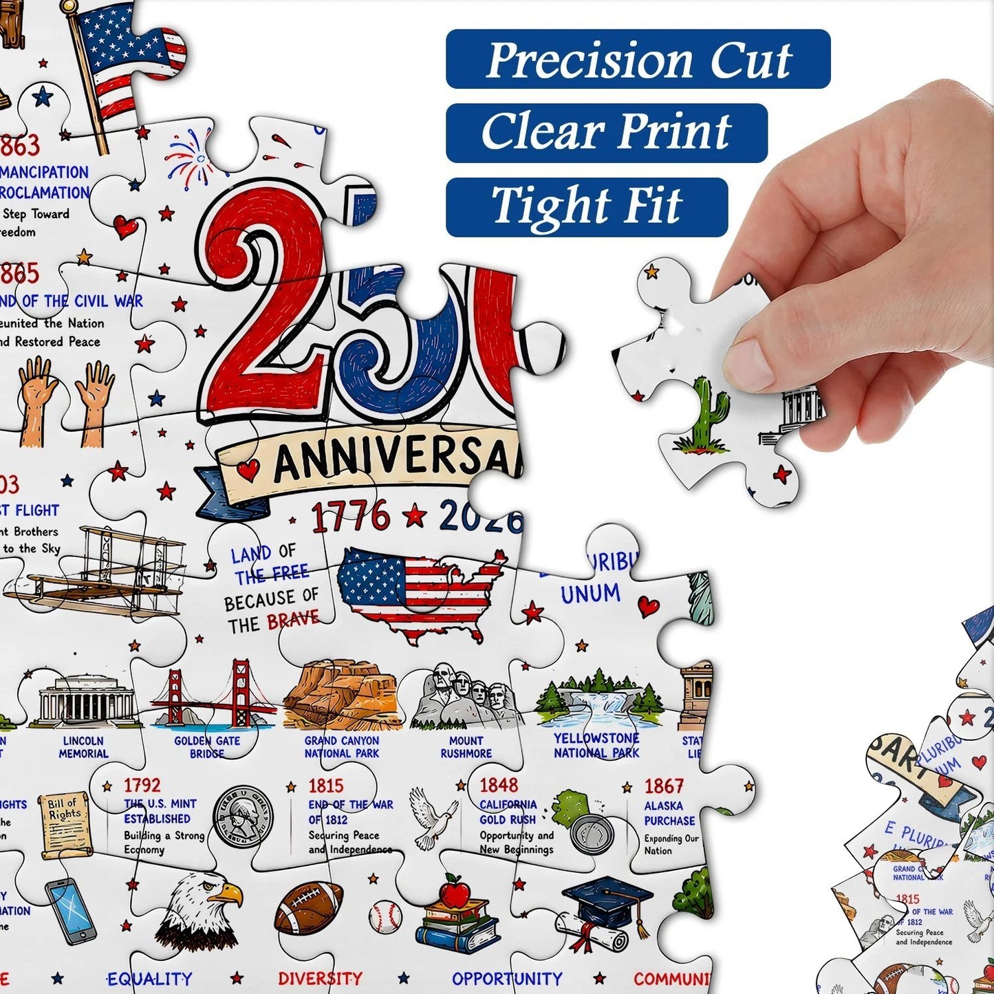 🧩 Patriotic America Jigsaw Puzzle 1000 Pieces