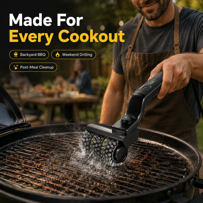 🔥 Cordless Power Grill Cleaner | Fast, Effortless BBQ Cleanup