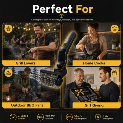 🔥 Cordless Power Grill Cleaner | Fast, Effortless BBQ Cleanup