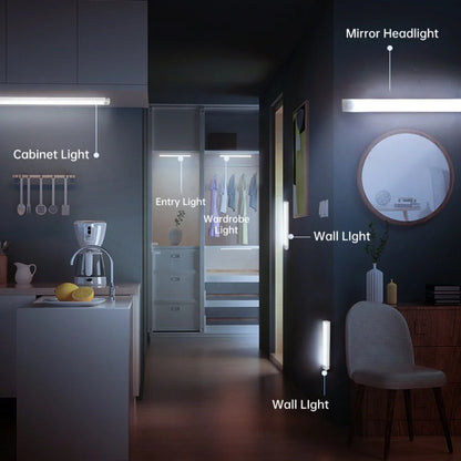 🔥Only $8.99 Last Day Promotion!💡Punch-free Smart Sensor Magnetic Rechargeable LED Lights