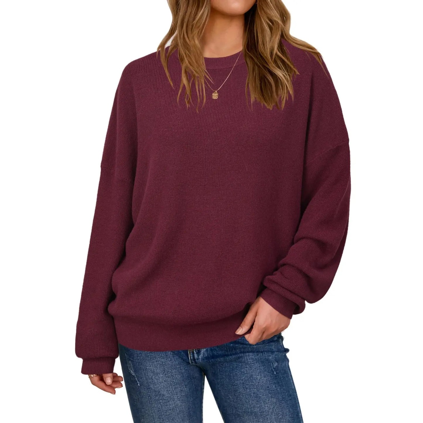 🎁Last Day Promotion 50%🔥Women's Wool Blend Oversized Sweaters Fashion Tops💗Buy 2 Free Shipping