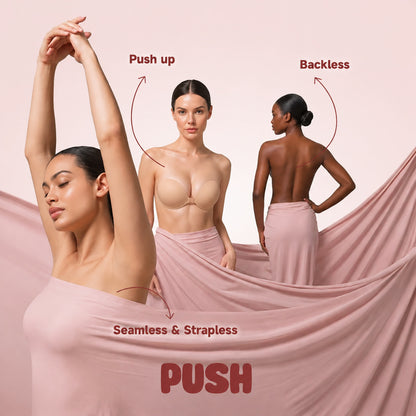 PUSH Adhesive Bra – No.1 Push-up Sticky Bra