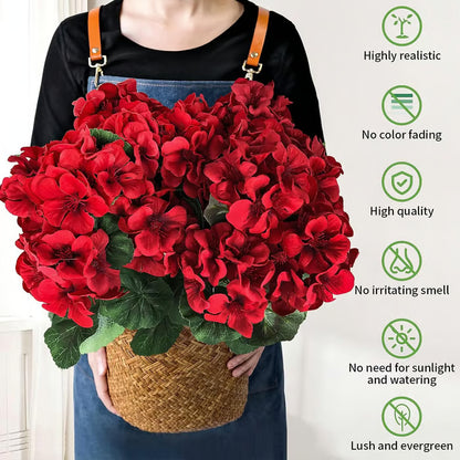 🎁 Last Day 60% OFF - Artificial Geranium Flowers For Outdoors