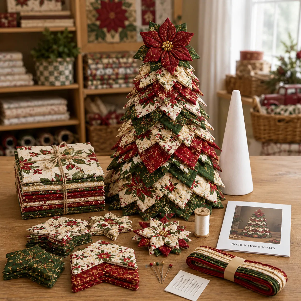 DIY Quilted Santa Christmas Tree Kit