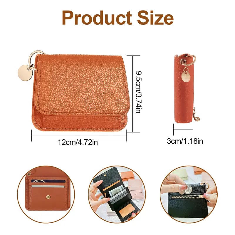 Elegant and Minimalist Women's Slim Short Wallet