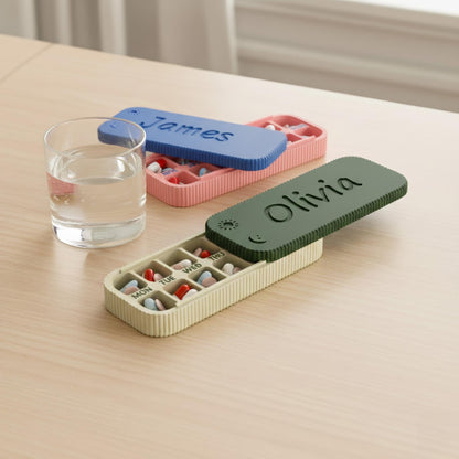 Personalized Name Weekly Portable Pill Organizer for Unique and Love | JNSDec218