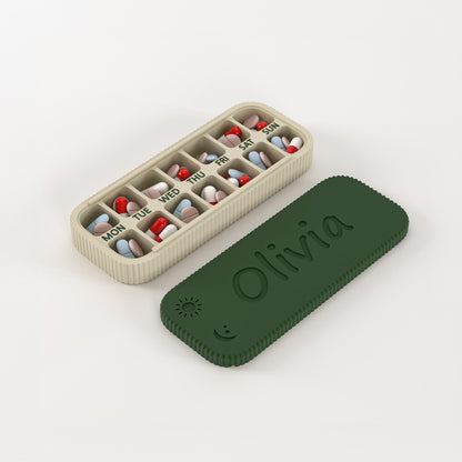 Personalized Name Weekly Portable Pill Organizer for Unique and Love | JNSDec218