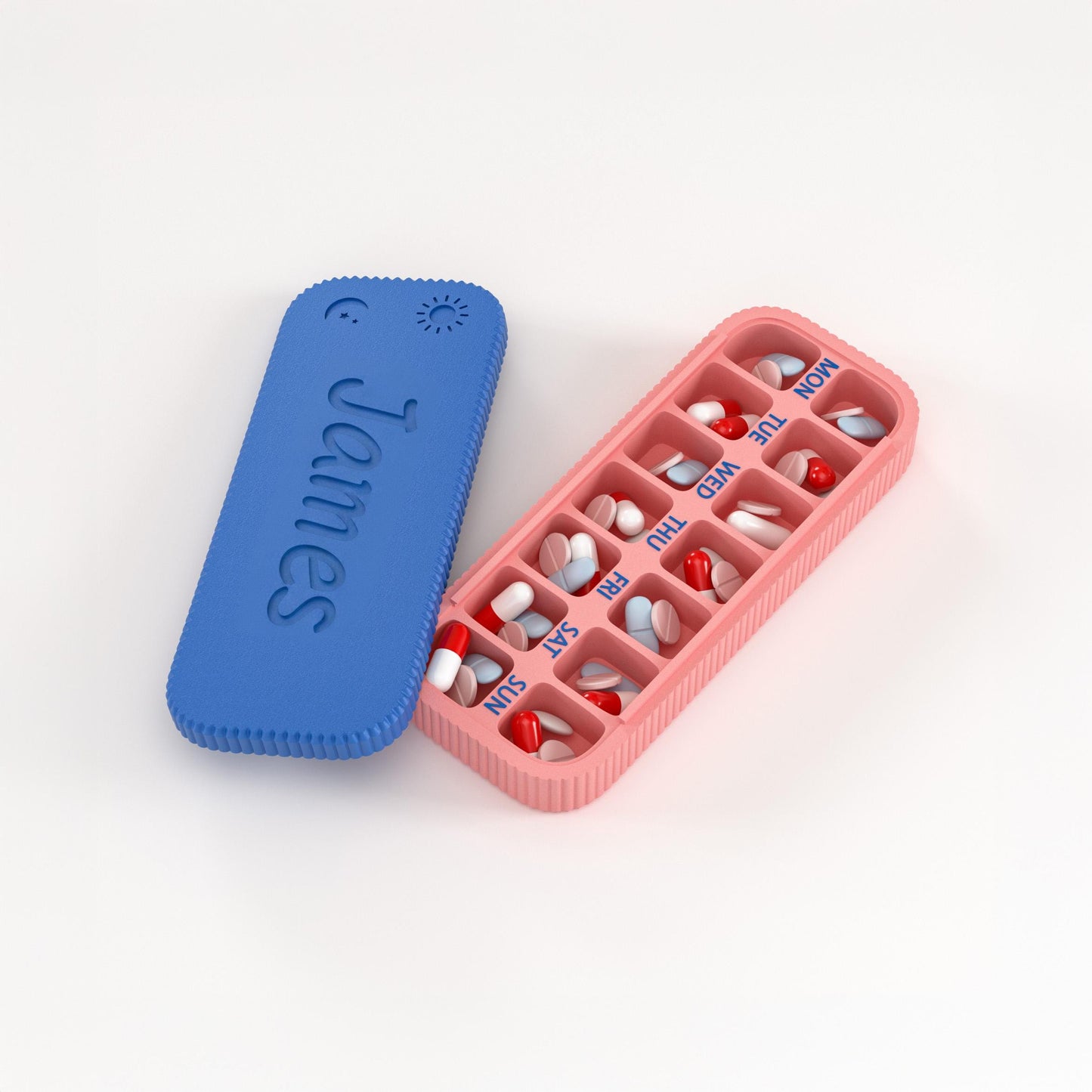 Personalized Name Weekly Portable Pill Organizer for Unique and Love | JNSDec218