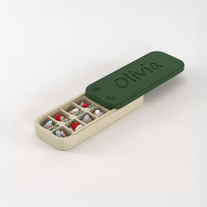 Personalized Name Weekly Portable Pill Organizer for Unique and Love | JNSDec218