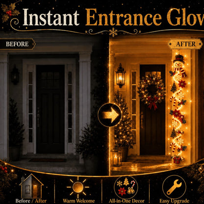 ⏳ Last Day 49% OFF – 🎄Trovehand™ Glowing Christmas Door Hanger