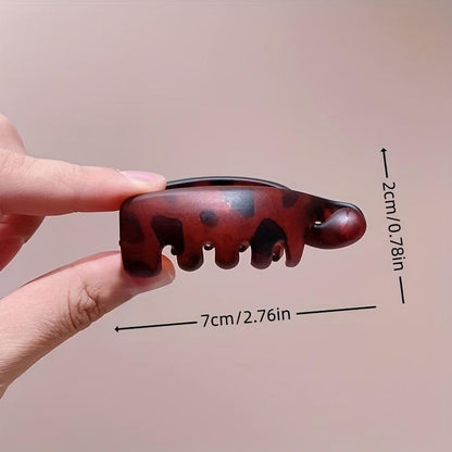 Mini Non-Slip Banana Hair Clips (4PCS) – Lightweight Hair Claw for Thin/Fine Hair Ponytails & Buns
