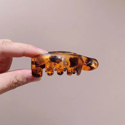 Mini Non-Slip Banana Hair Clips (4PCS) – Lightweight Hair Claw for Thin/Fine Hair Ponytails & Buns