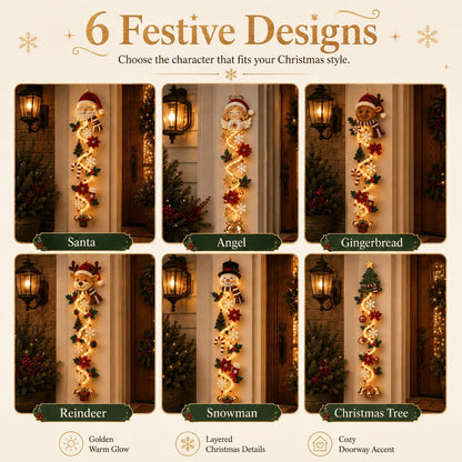 ⏳ Last Day 49% OFF – 🎄Trovehand™ Glowing Christmas Door Hanger