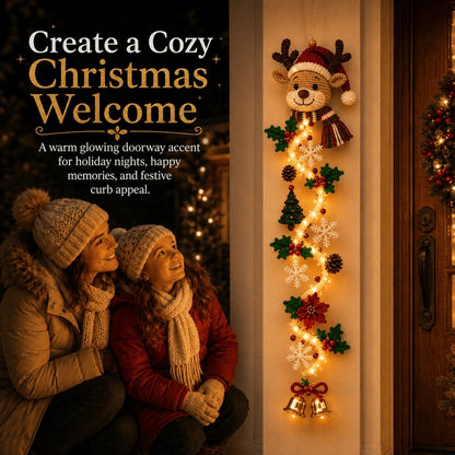 ⏳ Last Day 49% OFF – 🎄Trovehand™ Glowing Christmas Door Hanger