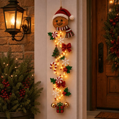 ⏳ Last Day 49% OFF – 🎄Trovehand™ Glowing Christmas Door Hanger