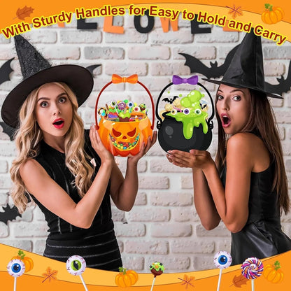Halloween Goodie Bags Plastic Candy Gift Bags with Handle