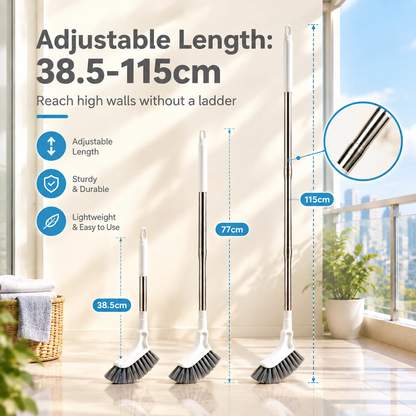 Adjustable Length Stainless Steel Telescopic Long Handle Crevice Cleaning Brush 🧹