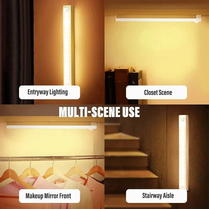 🔥Only $8.99 Last Day Promotion!💡Punch-free Smart Sensor Magnetic Rechargeable LED Lights