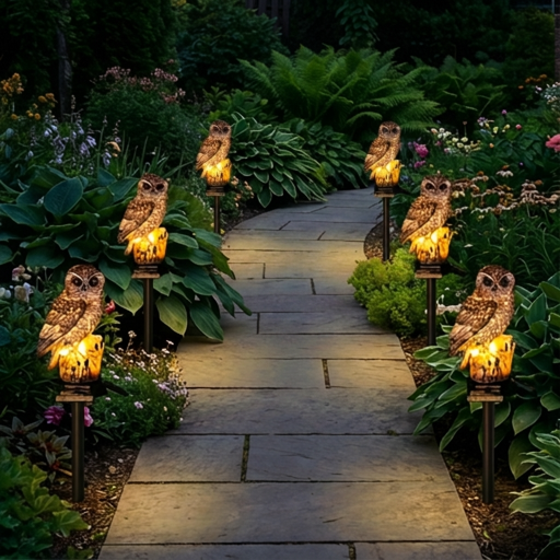 🎁  Last Day 50% OFF 🔥 Waterproof Solar Owl Light
