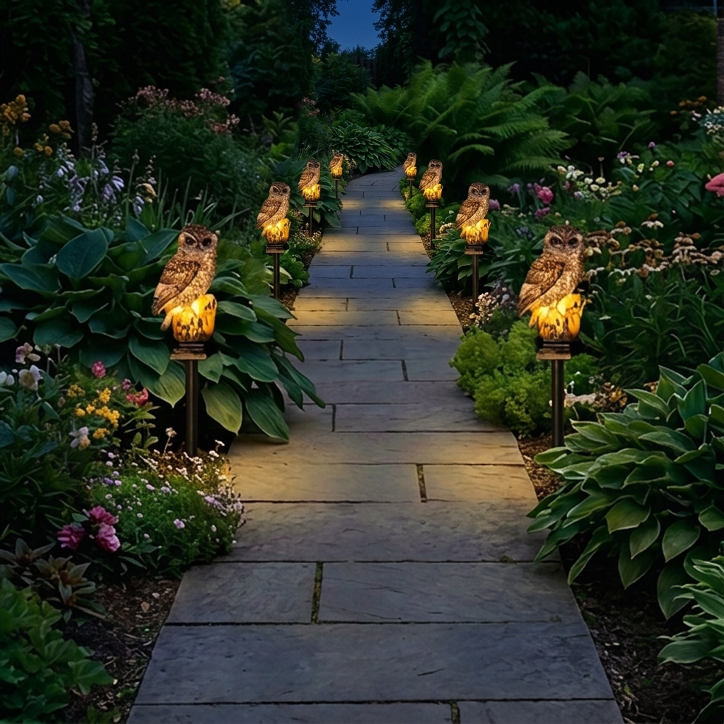 🎁  Last Day 50% OFF 🔥 Waterproof Solar Owl Light