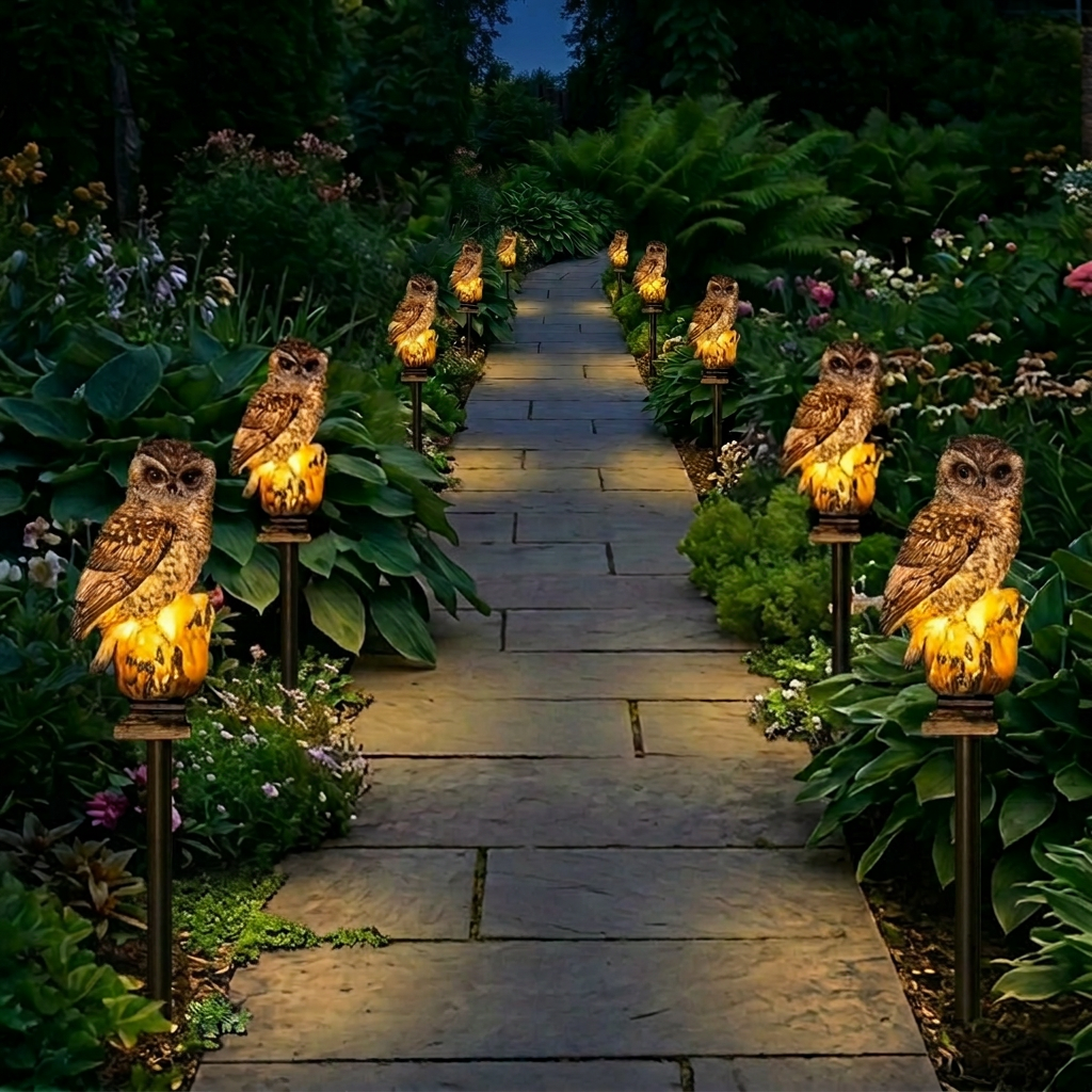 🎁  Last Day 50% OFF 🔥 Waterproof Solar Owl Light