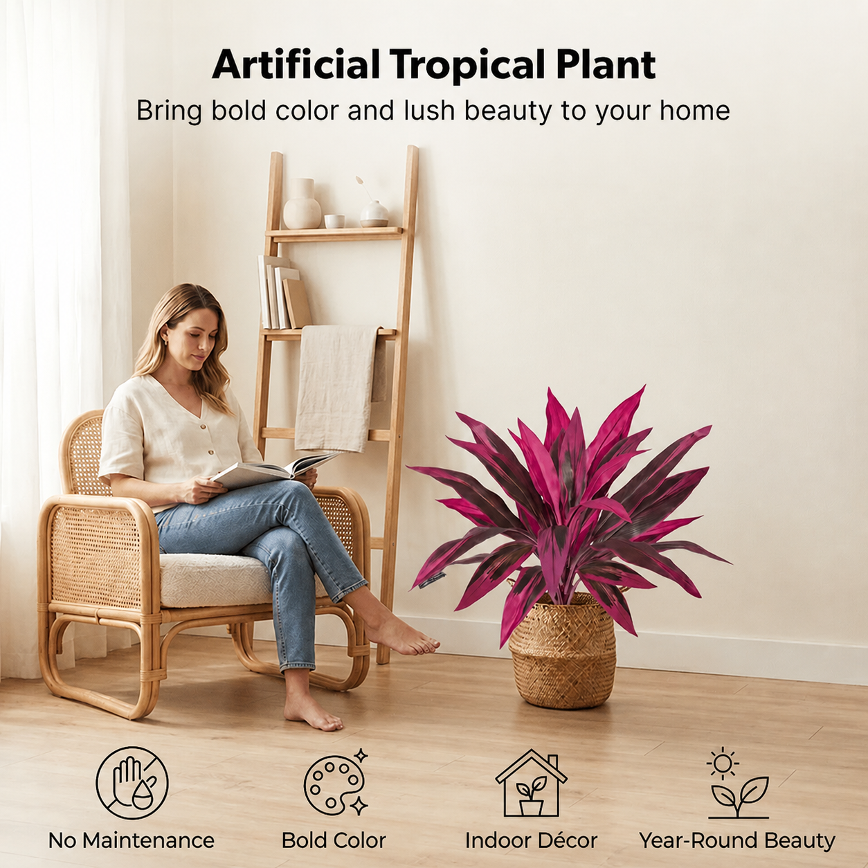 artificial indoor tropical plants Artificial Tropical Plant – trovehand