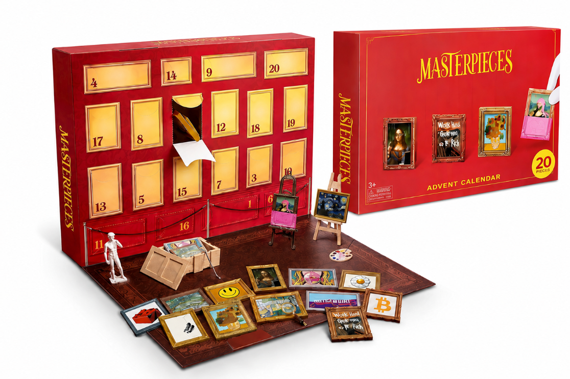 ✨ 20 Days of Artistic Surprises 🎨 Mini Masterpiece Collection Advent Calendar | Build Your Tiny Gallery