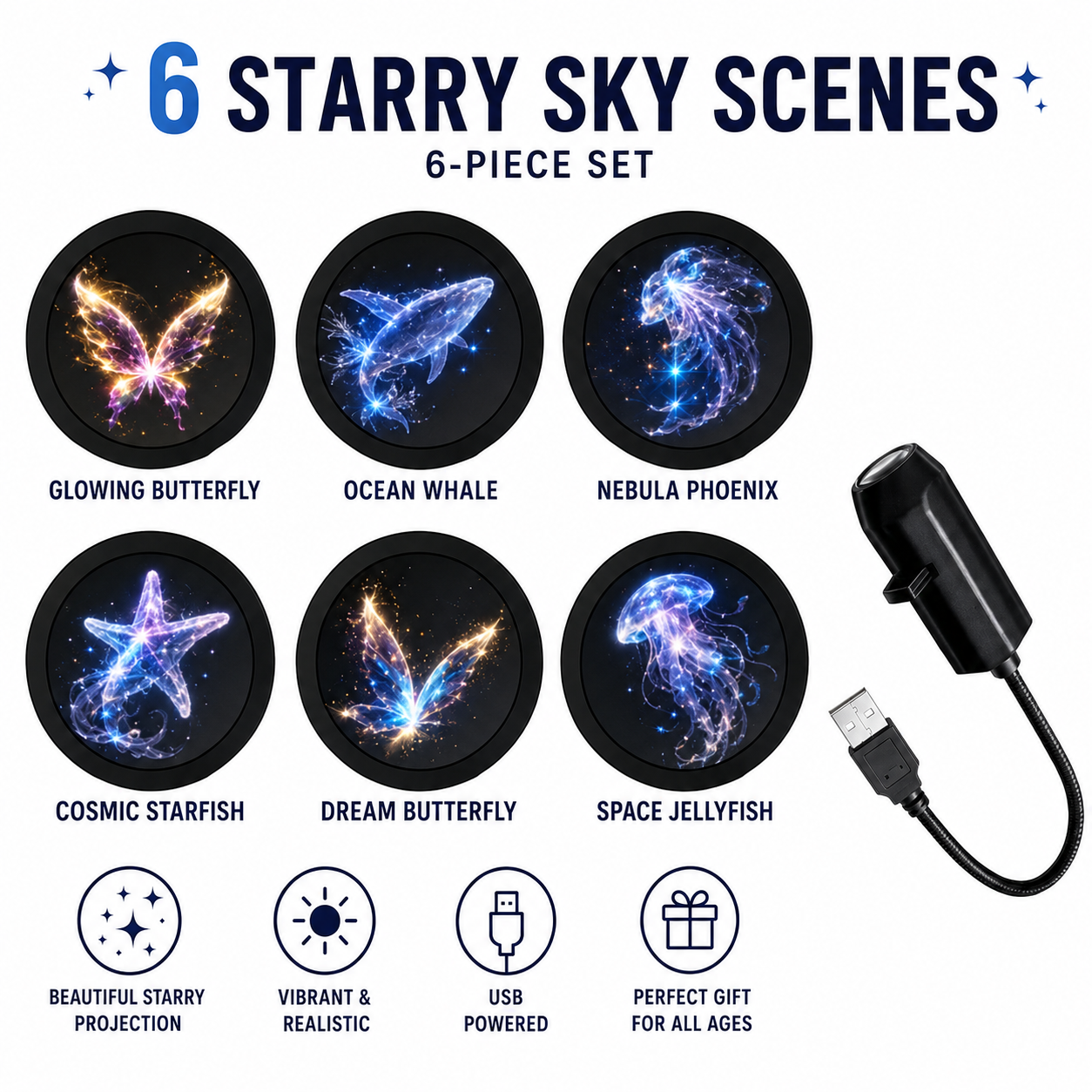 ✨Plug-&-Play HD Christmas Projector – 6 or 10 Festive Scenes(📦Buy 2 Free Shipping)