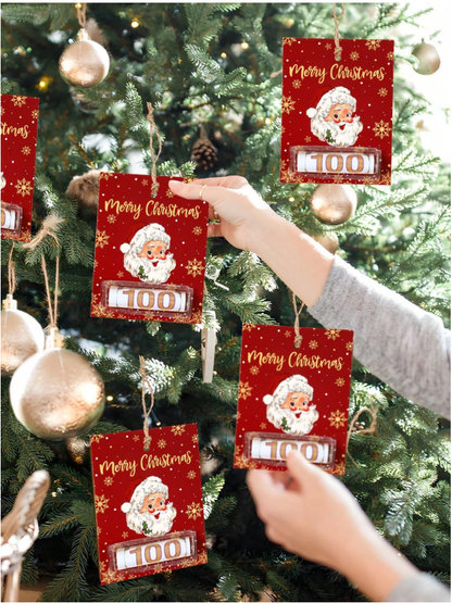 🎄 6pcs Christmas Money Holder Cards – Fun Festive Cash Gift for the Holidays