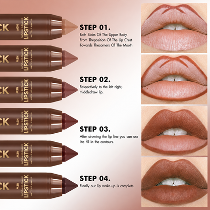Mauve Matte Brown Lip Liner & Lipstick Combo