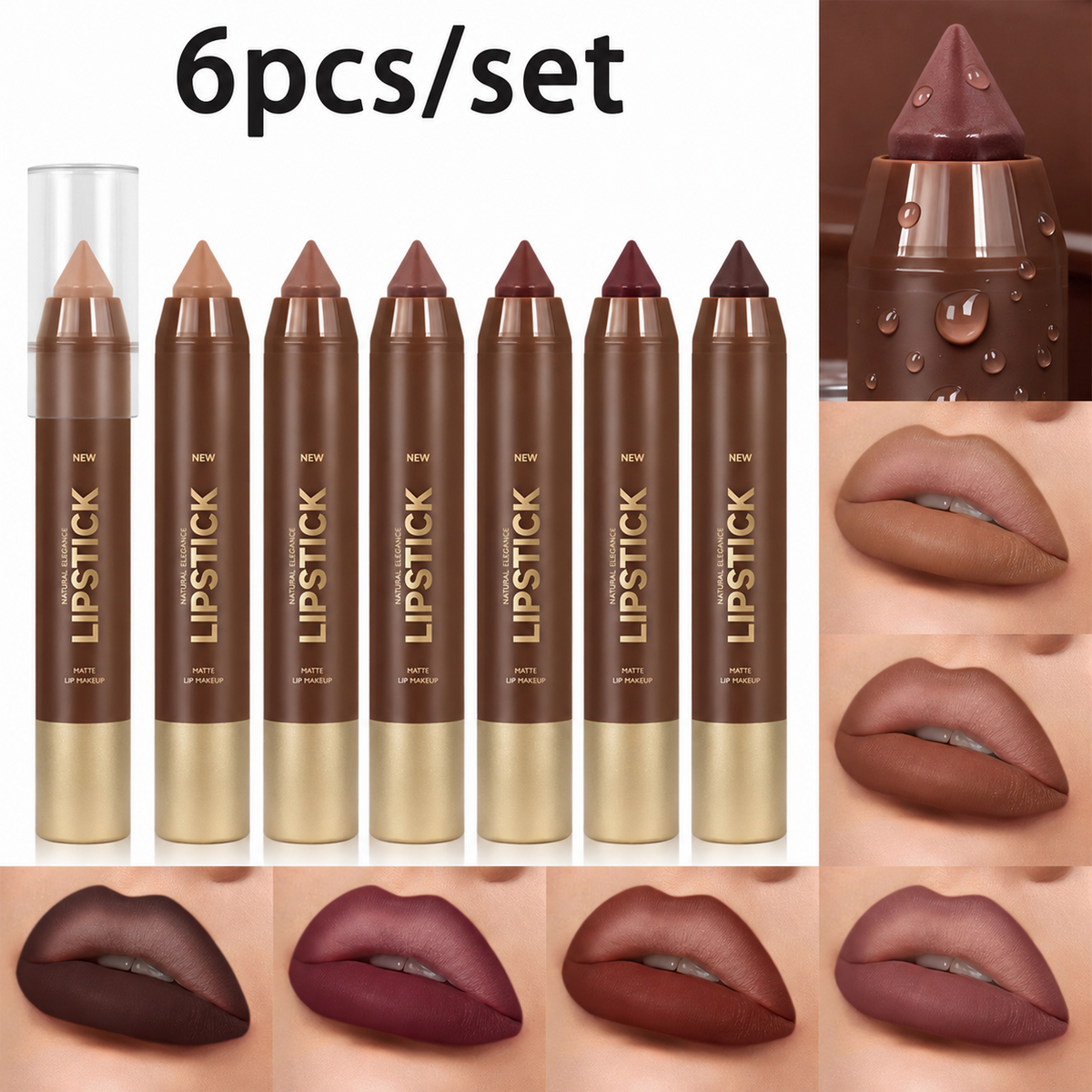 Mauve Matte Brown Lip Liner & Lipstick Combo
