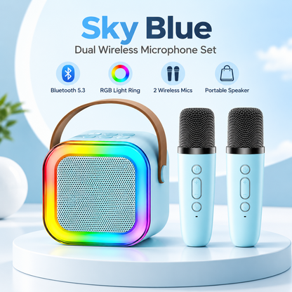 Wireless Karaoke Speaker with Wireless Microphone