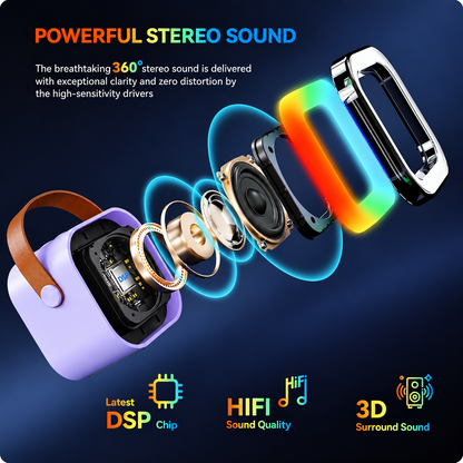 Wireless Karaoke Speaker with Wireless Microphone