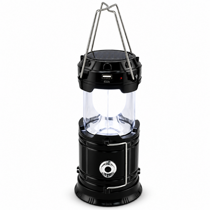 🔦 Foldable LED Emergency Lantern – Solar & USB-C Rechargeable, 4 Lighting Modes