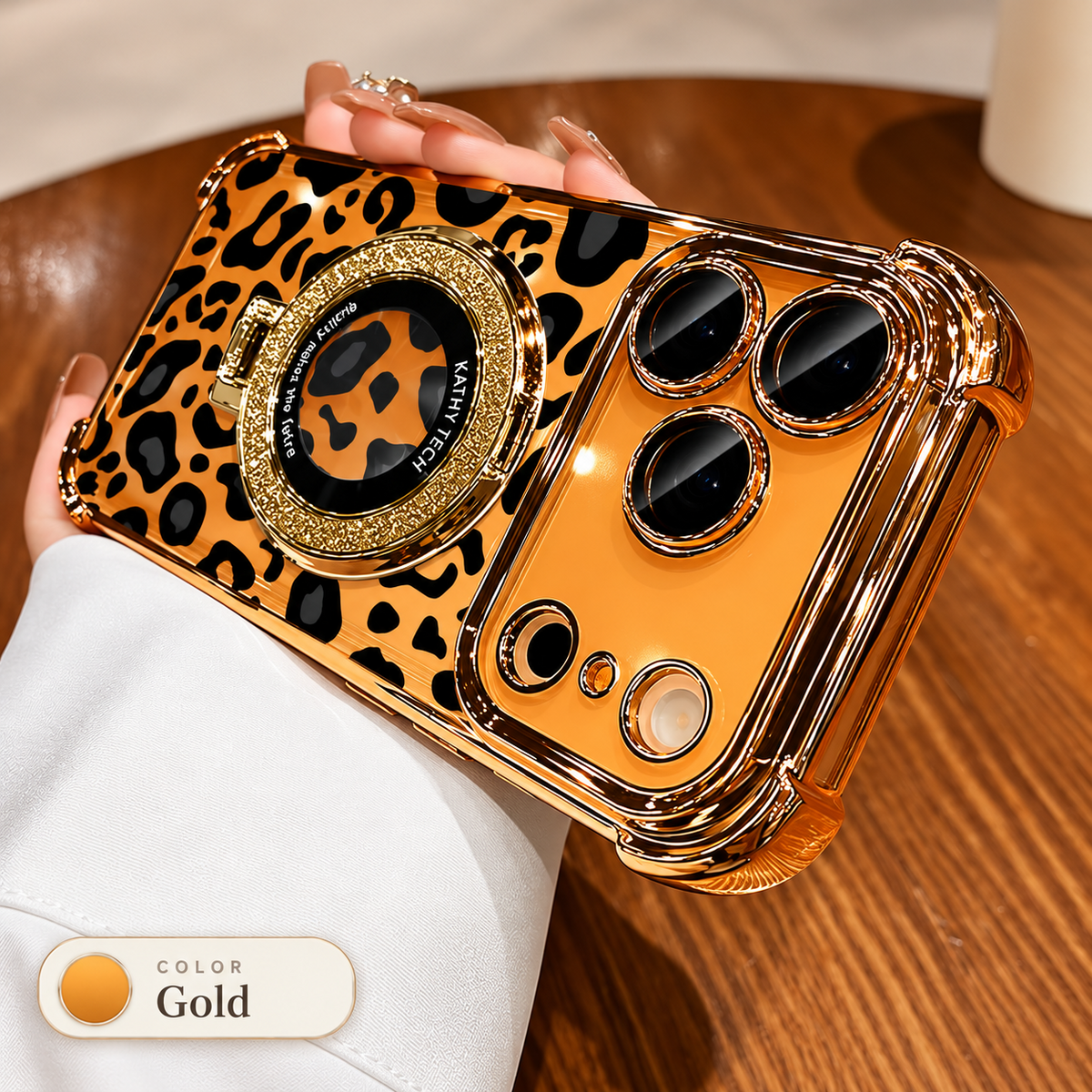 Sexy Leopard Print Transparent Soft Silicone Shockproof Case for iPhone 18 Pro Max
