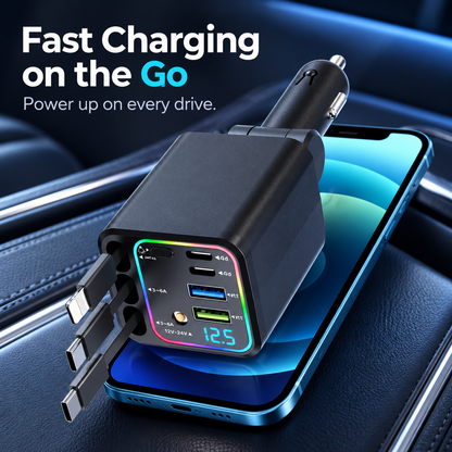 7-in-1 Retractable Car Charger