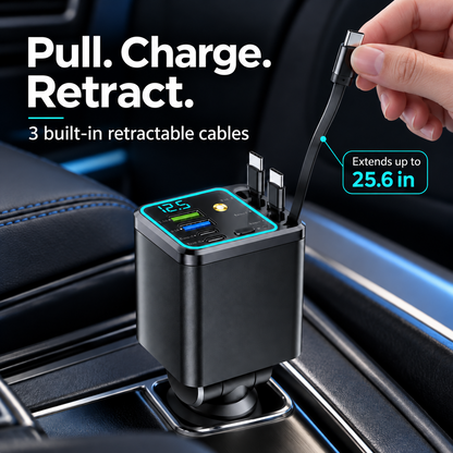 7-in-1 Retractable Car Charger
