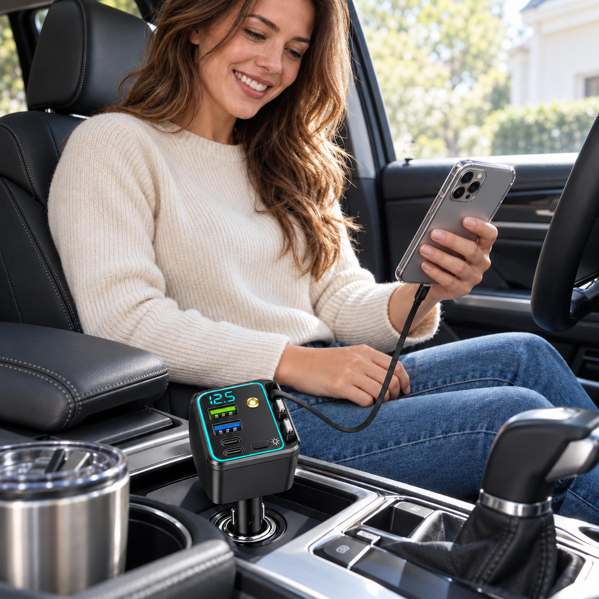 7-in-1 Retractable Car Charger