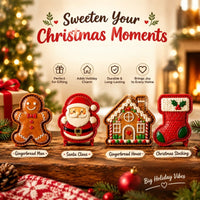 🎅 Santa Claus+🍪 Gingerbread Man+🏠 Gingerbread House+🧦 Christmas Stocking