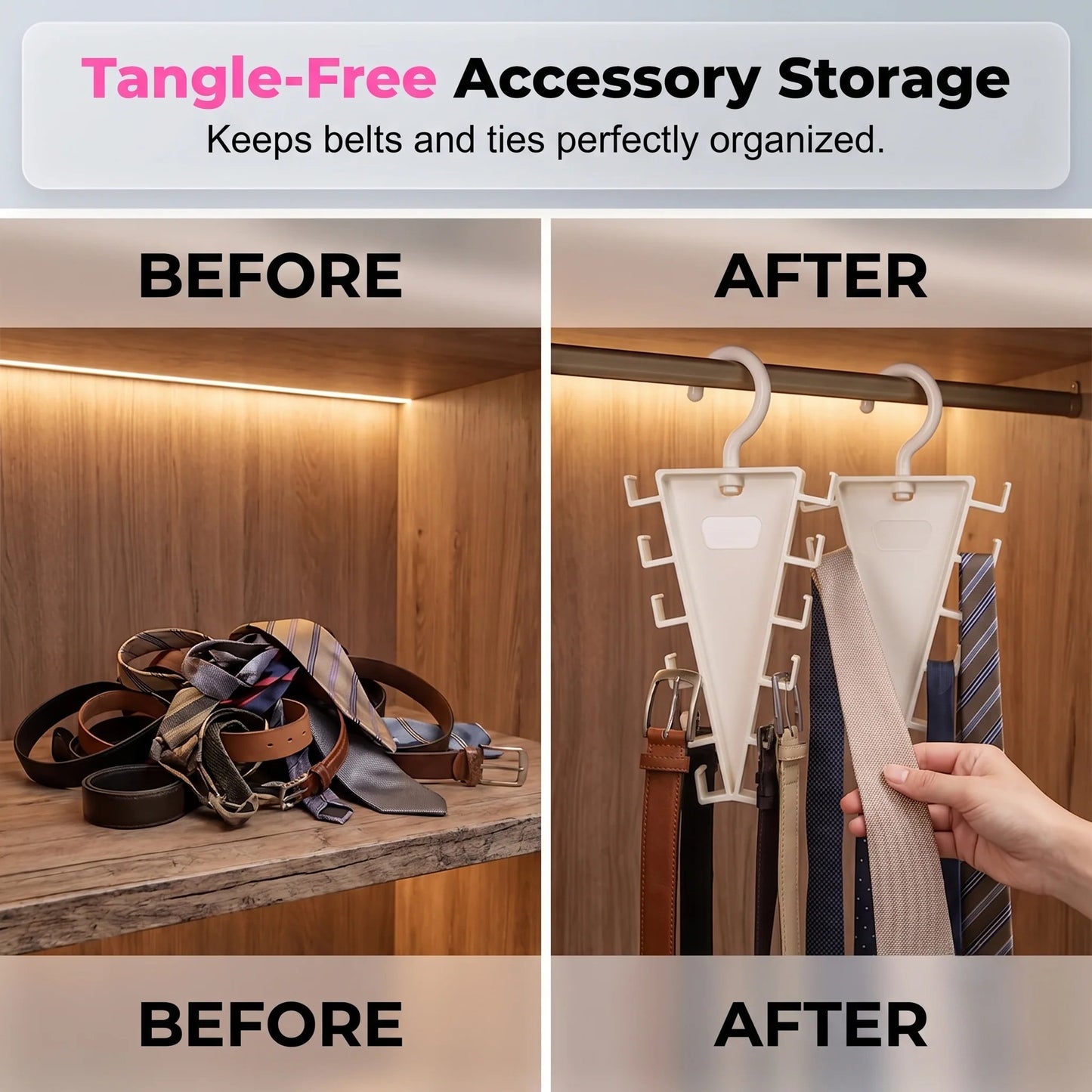 🔥LAST DAY 49%OFF🎁Multi-Functional V-Shaped Double Sided Hanger Storage Rack