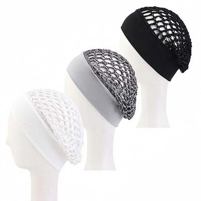 Humwam 3-Piece Stretchy Wide-Edge Sleeping Cap Set💫