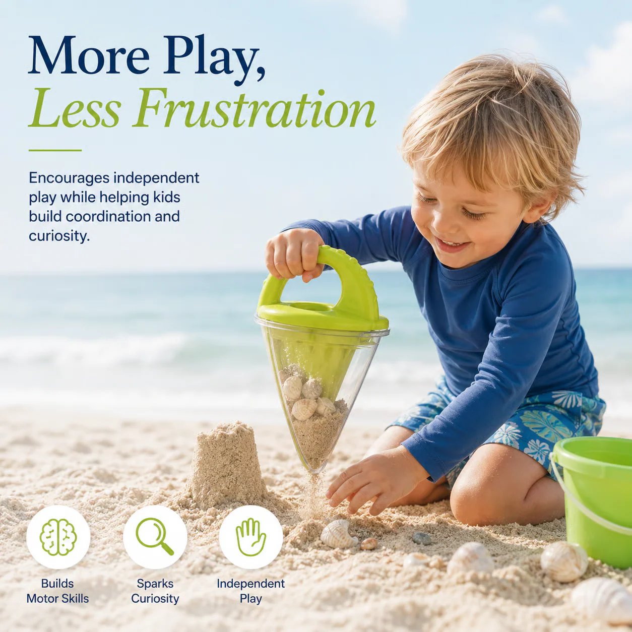 🏖️Spilling Funnel Sand and Water Mixing Toy
