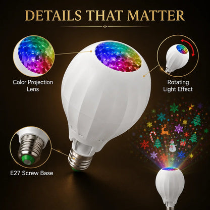 🔥HOT SALE 49% OFF🎅💡Rotating Christmas Projector Bulb