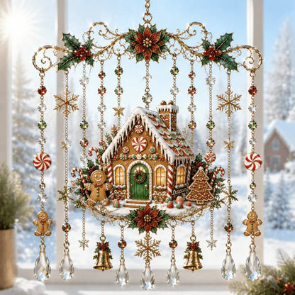🎄 Limited-Time 50% OFF – Christmas Wind Chime with Crystal Drops🔔