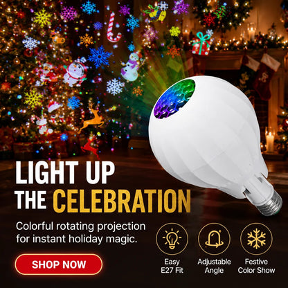 🔥HOT SALE 49% OFF🎅💡Rotating Christmas Projector Bulb
