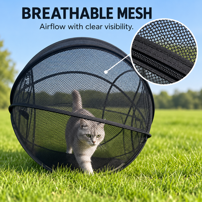 🐱🌿 Trovehand Cat Haven™ – Pop-Up Mesh Playpen
