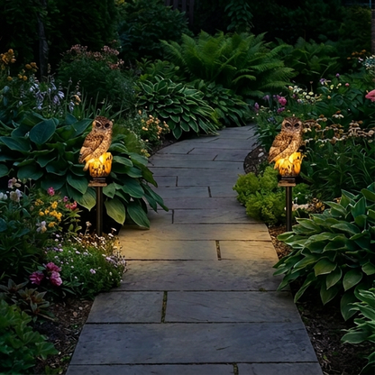 🎁  Last Day 50% OFF 🔥 Waterproof Solar Owl Light