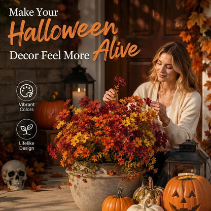 Fall Artificial Flowers For Halloween &amp; Autumn Decor