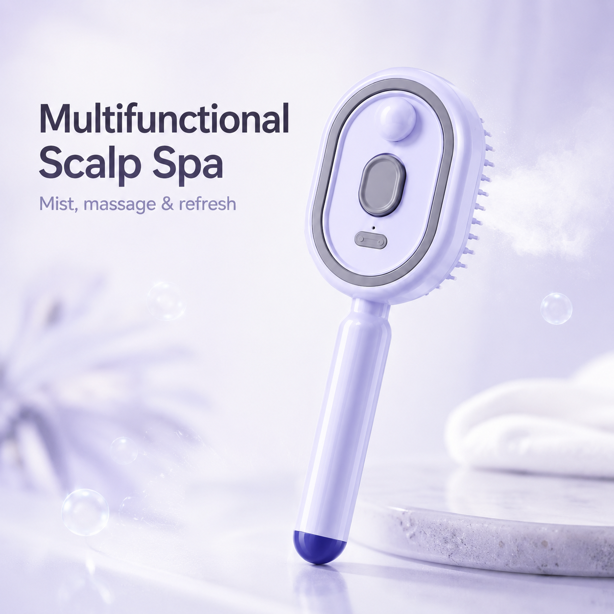 Electric Mist-Spraying Massage Cushion Brush